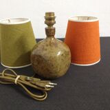 60s/70s sandstone bedside lamp