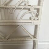 Peacock rattan headboard one person