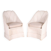 Paire de fauteuils en rotin par Betty Cobonpue