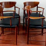 4 model 316 armchairs by Peter Hvidt