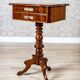 Antique Louis Philippe Sewing Table with Inlaid Top, 1860