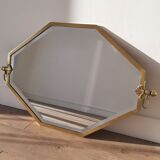 Mirror art deco brass - 45x71cm
