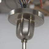 Art deco machine age chandelier, 1930, restored