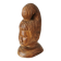 Hand Carved African Ebony Woman Bust: Vintage Tribal Sculpture