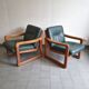 Pair of Scandinavian armchairs by Poul Jeppesen for Holstebro Mobelfabrik