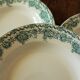 Lot 8 hollow plates Terre de Fert vert Fleurs Argenton Saint Amand