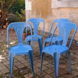 4 industrial chairs from the 50s, Multipl's brand, by Joseph Mathieu