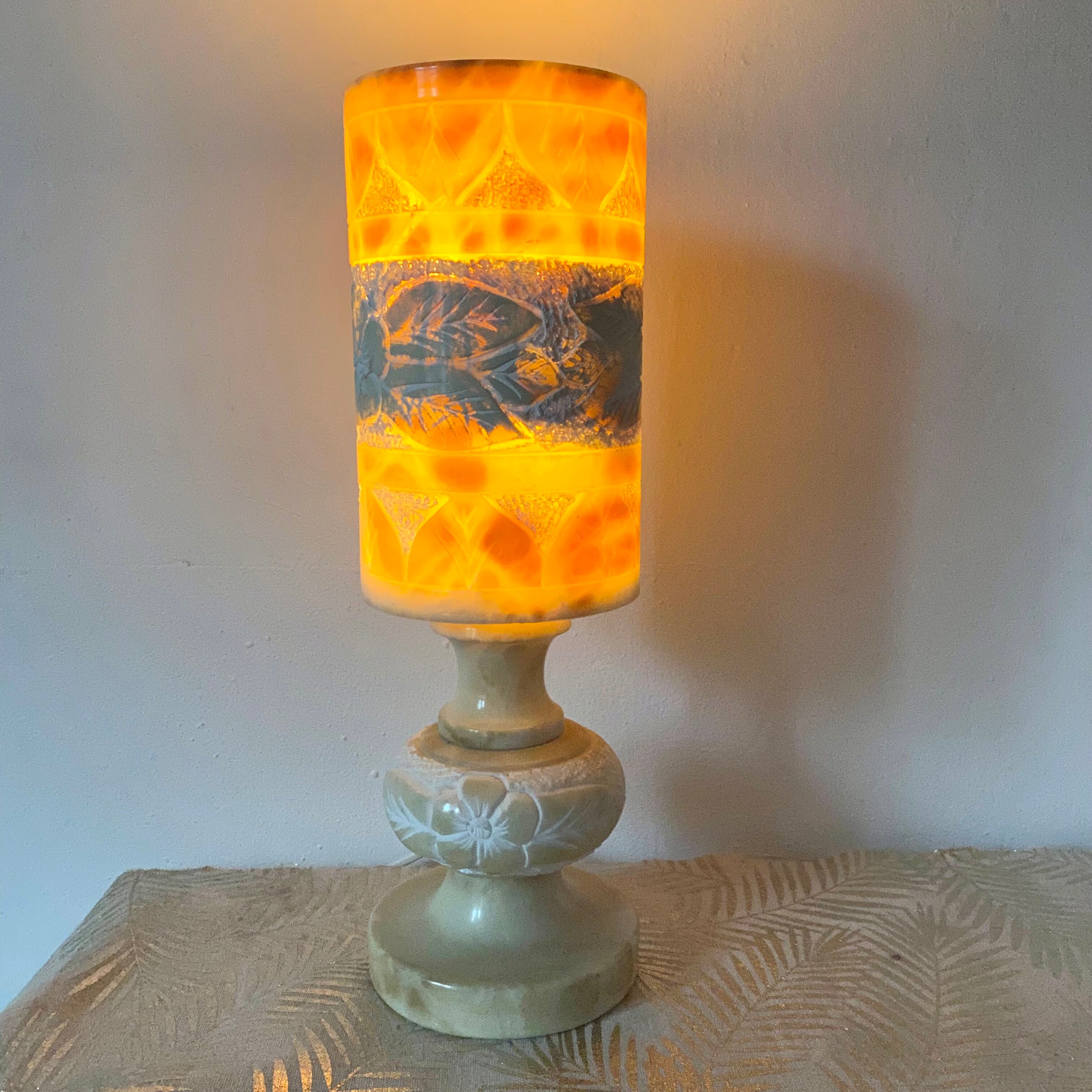 Vintage alabaster lamp