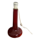 Scandinavian lamp base in red blown glass