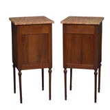 Pair of turn of the century bedside cabinets