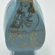 Chinese porcelain vase, cetadon, with gold leaf, Jingdezhen