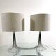 Paire de lampes de table Space Age en Chrome, 1970s
