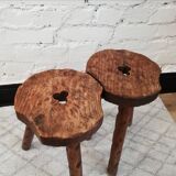 Brutalist tripod stools