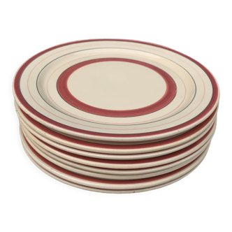 Set of 8 vintage Longchamp dessert plates