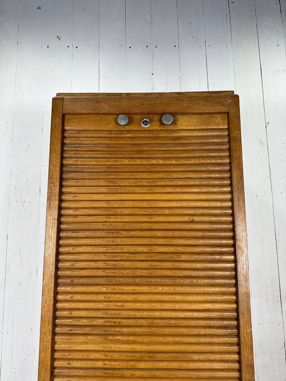 Large oak filing cabinet