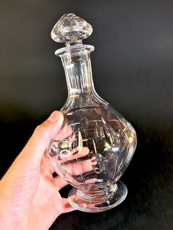 Carafe en Cristal Taillé – Style Val Saint Lambert ''Nestor