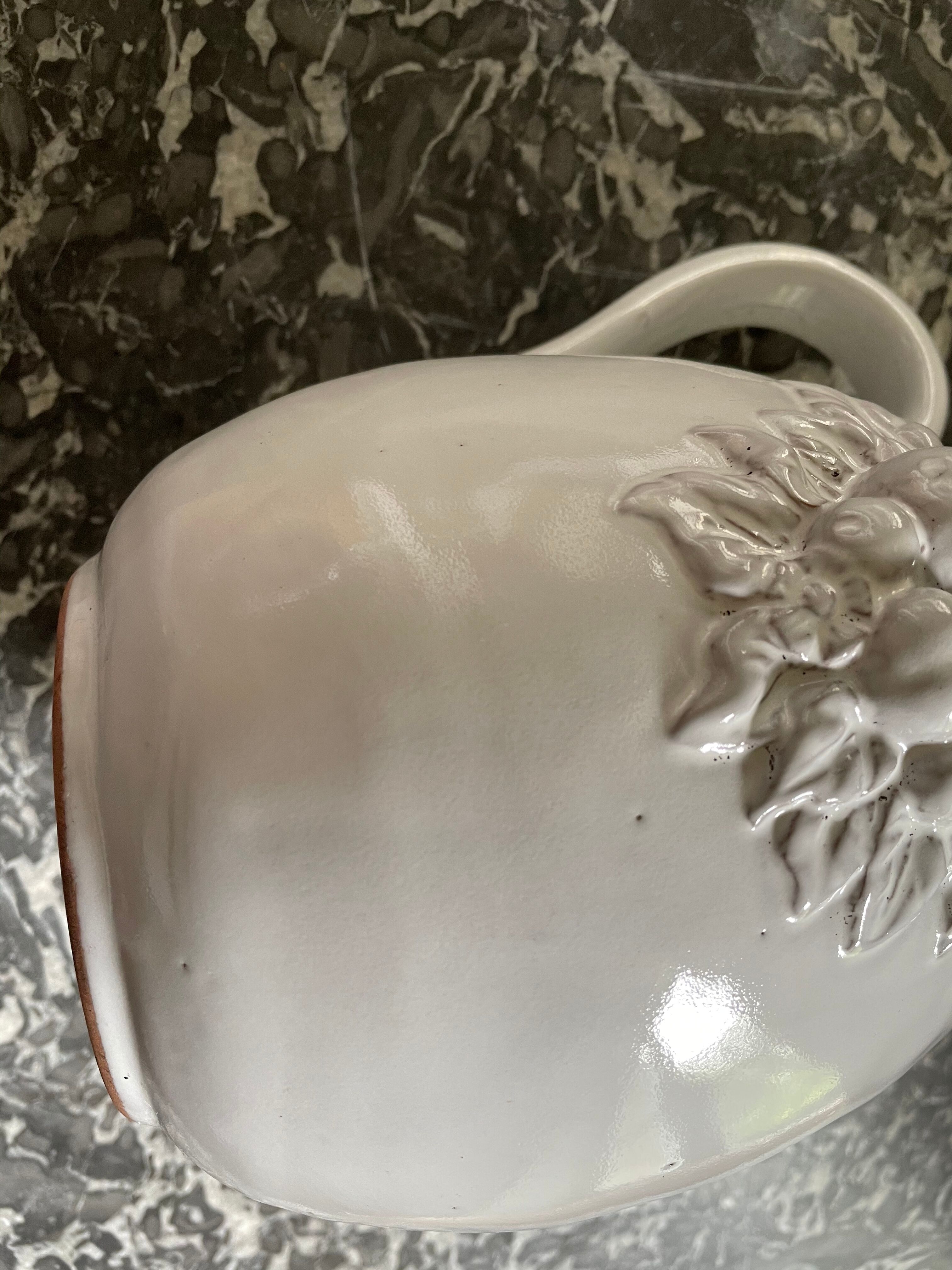 Pitcher in dabbling cherry decoration