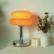 Lampe style vintage en forme de macaron