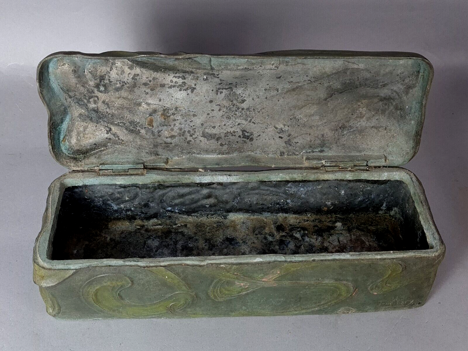 Box / box Art Nouveau in regulation signed Tonchery era around 1900 SB