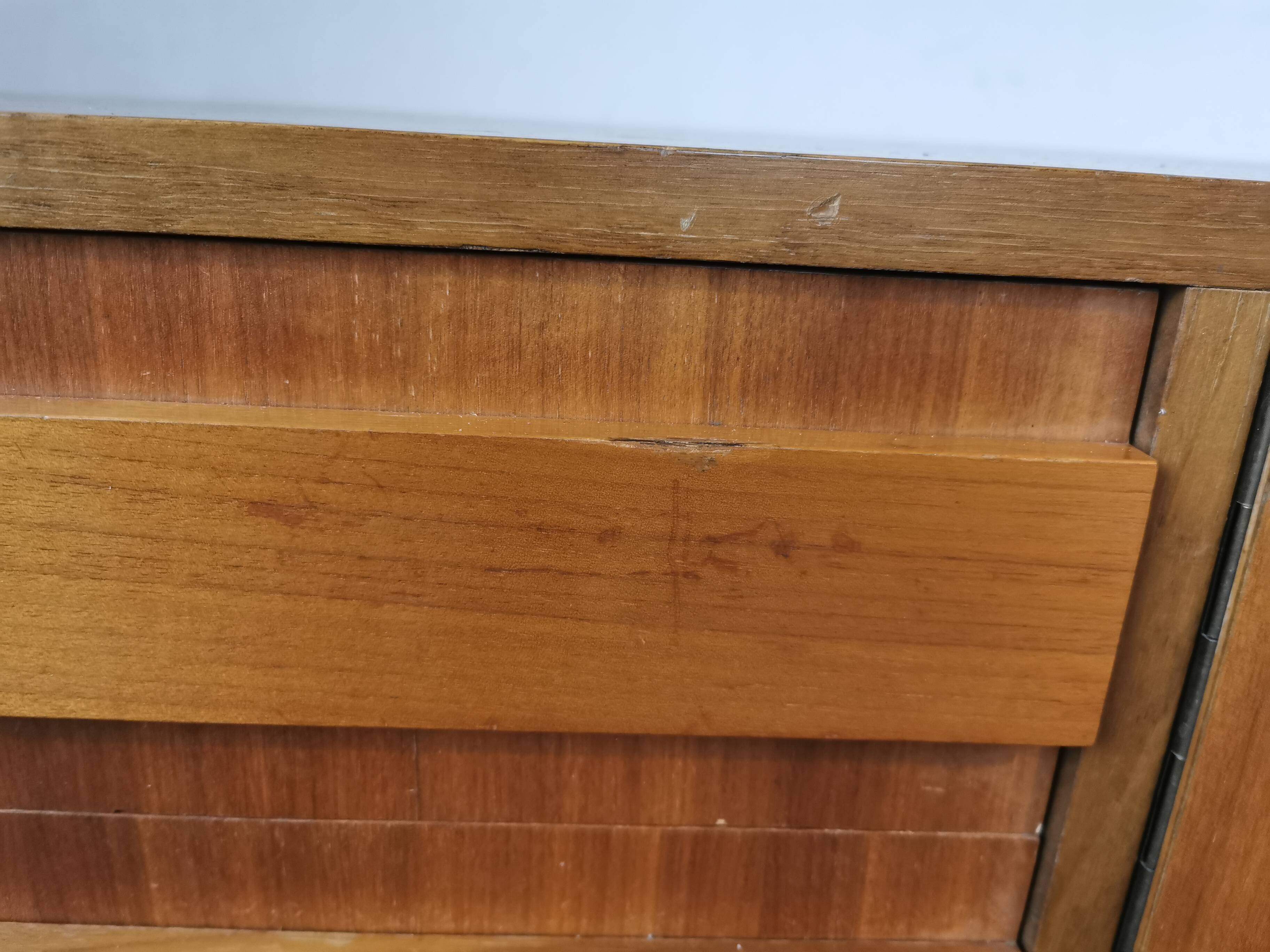 Vintage sideboard, walnut veneer
