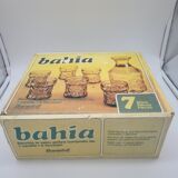 Bahia amber glass lemonade serving in its original box