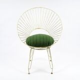 Set of 2 French garden chairs, 1950s
