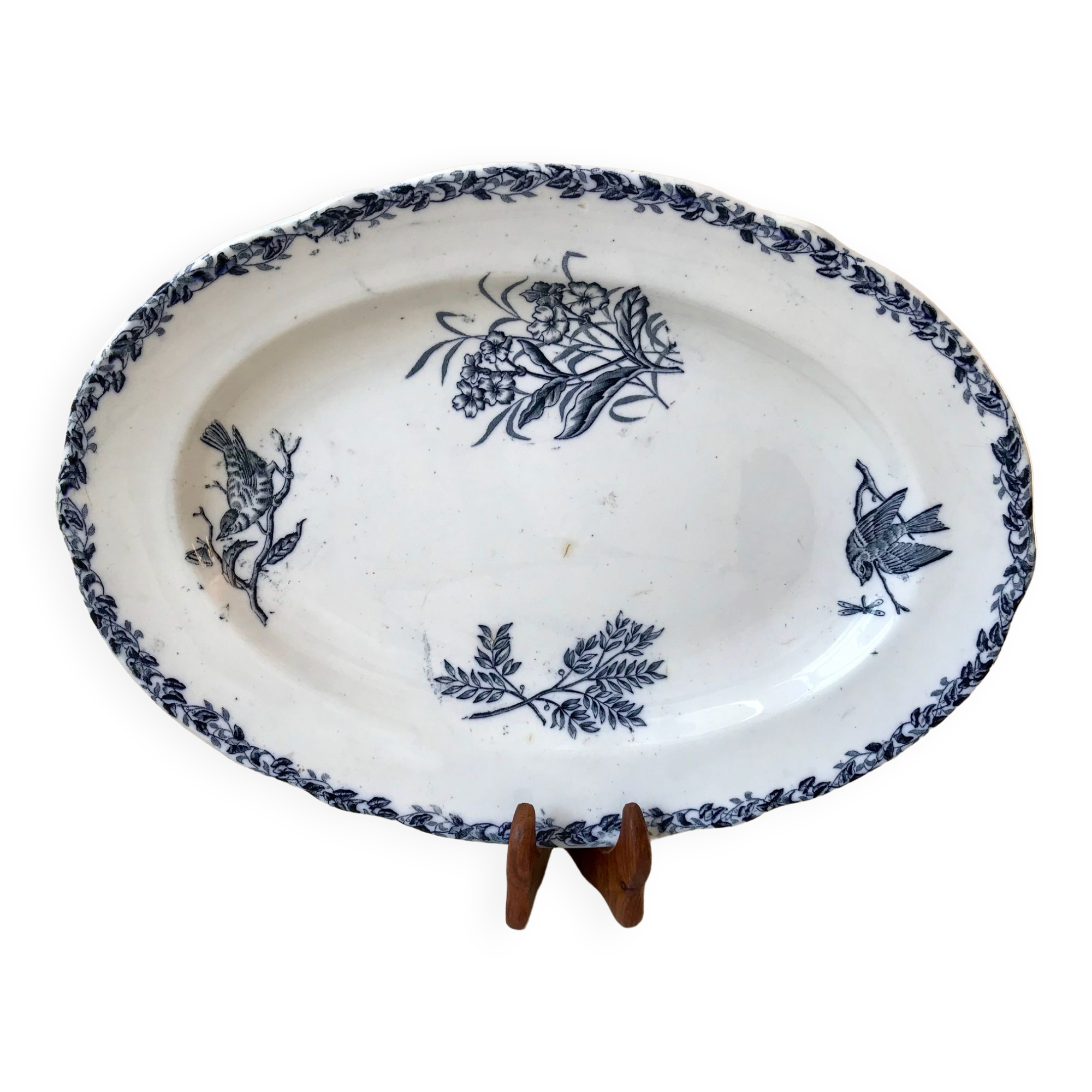 Oval dish Terre de Fer early nineteenth