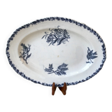 Oval dish Terre de Fer early nineteenth