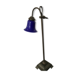 Very pretty blue tulip shaped lamp