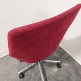 Swivel red desk chair 1970s