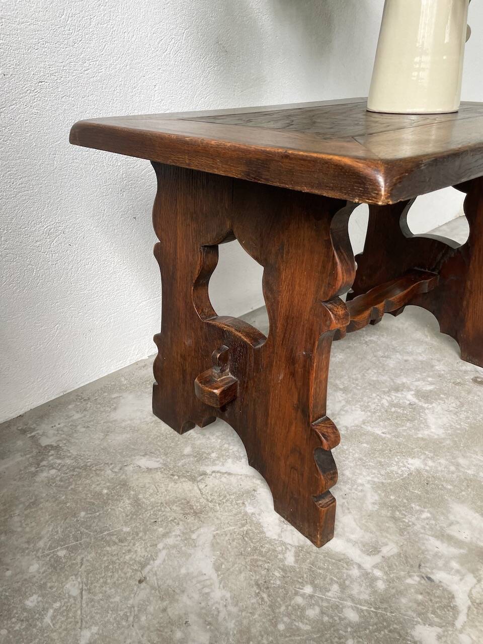 50s Brutalist Oak Coffee Table