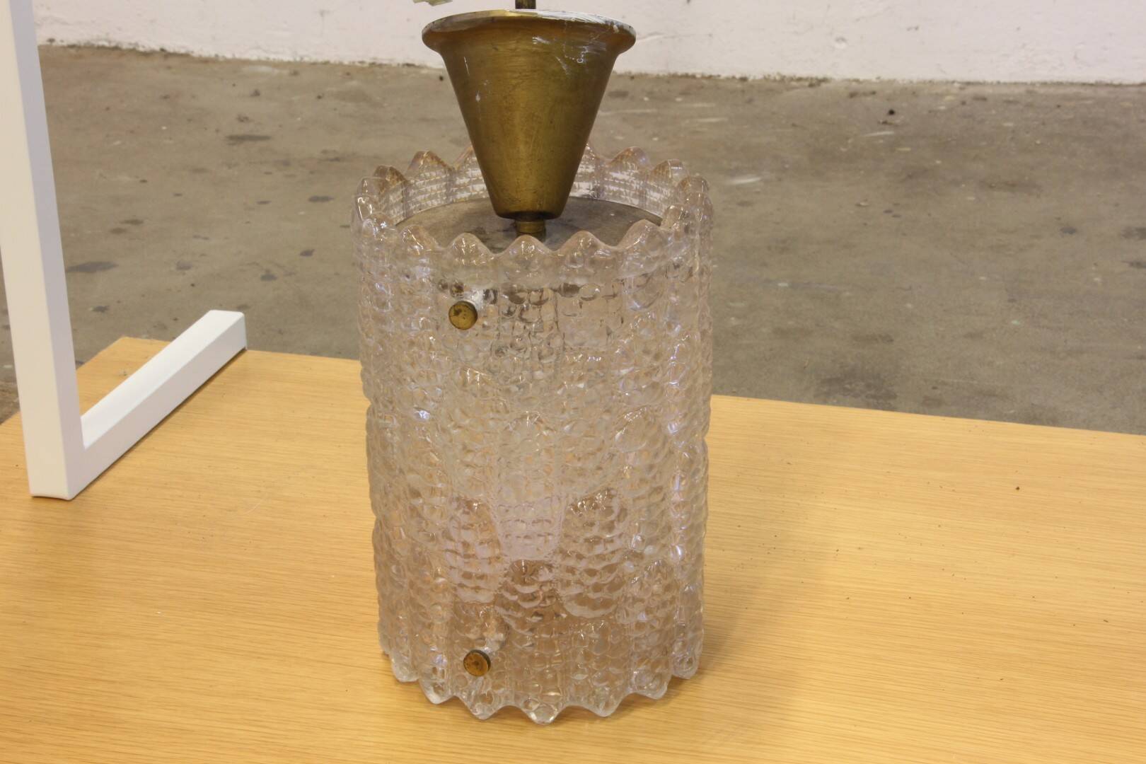 Brass & Glass Ceiling Pendant Light by Carl Fagerlund for Orrefors, 1960s