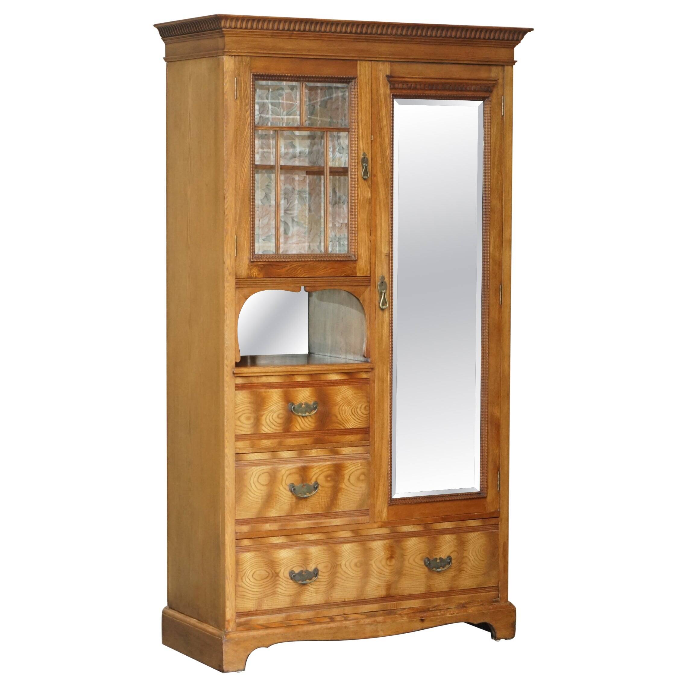 Compactum wardrobe Liberty tiger oak Art Deco style