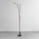 70s vintage modern antique 3-light floor lamp