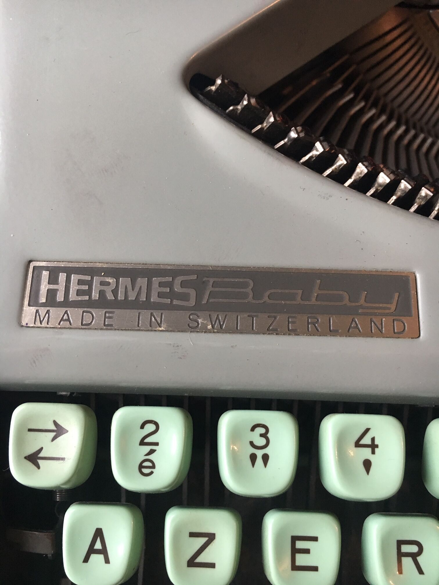 Baby Hermes typewriter