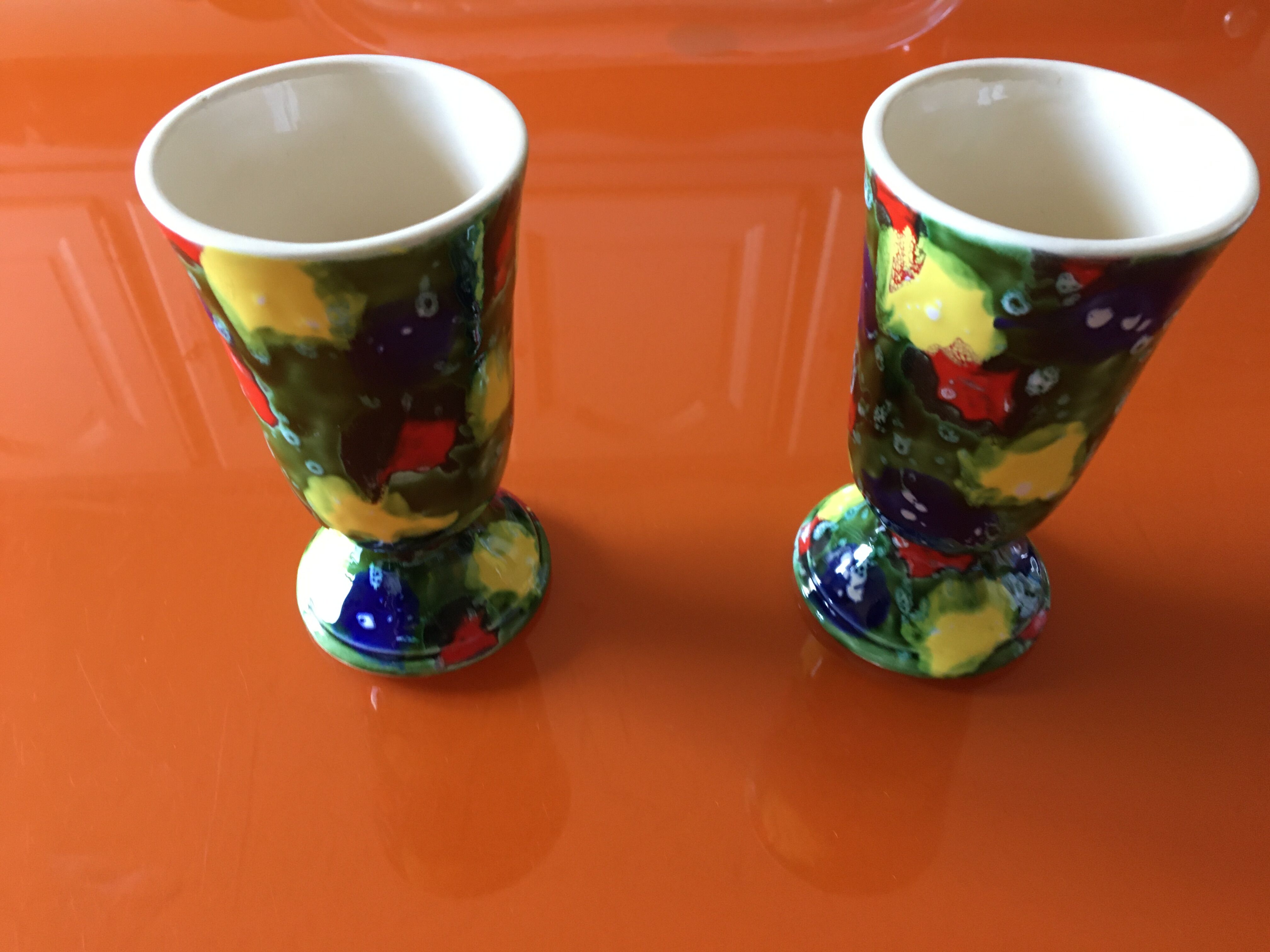 Pair of masagrans signed A Dressinval