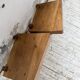 Paire de chevets muraux modernistes constructivistes