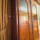 Walnut wardrobe in Louis XV Louis XVI transitional style