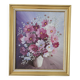 Oil on Canvas Still Life Flowers Cosmos Signed Jacqueline Besson