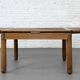 Rectangular dining table in oak and extendable early twentieth century