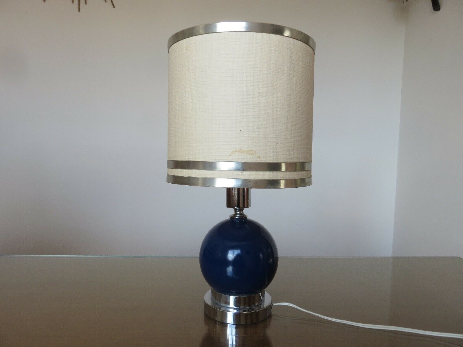 Lamp editions Disderot chrome metal and 70s lase metal