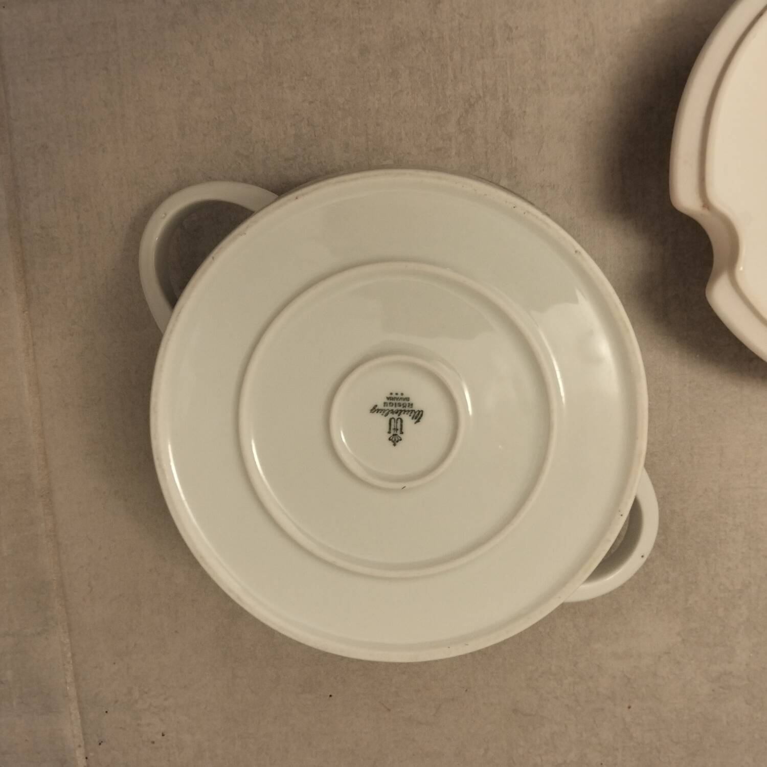 Vintage 70s Winterling Bavaria flat soup tureen