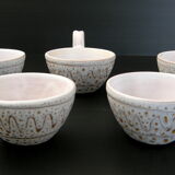 Service at sangria Jean Austruy vintage 1960