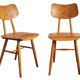 Paire de chaises de salle à manger mid century des années 1960 par ton