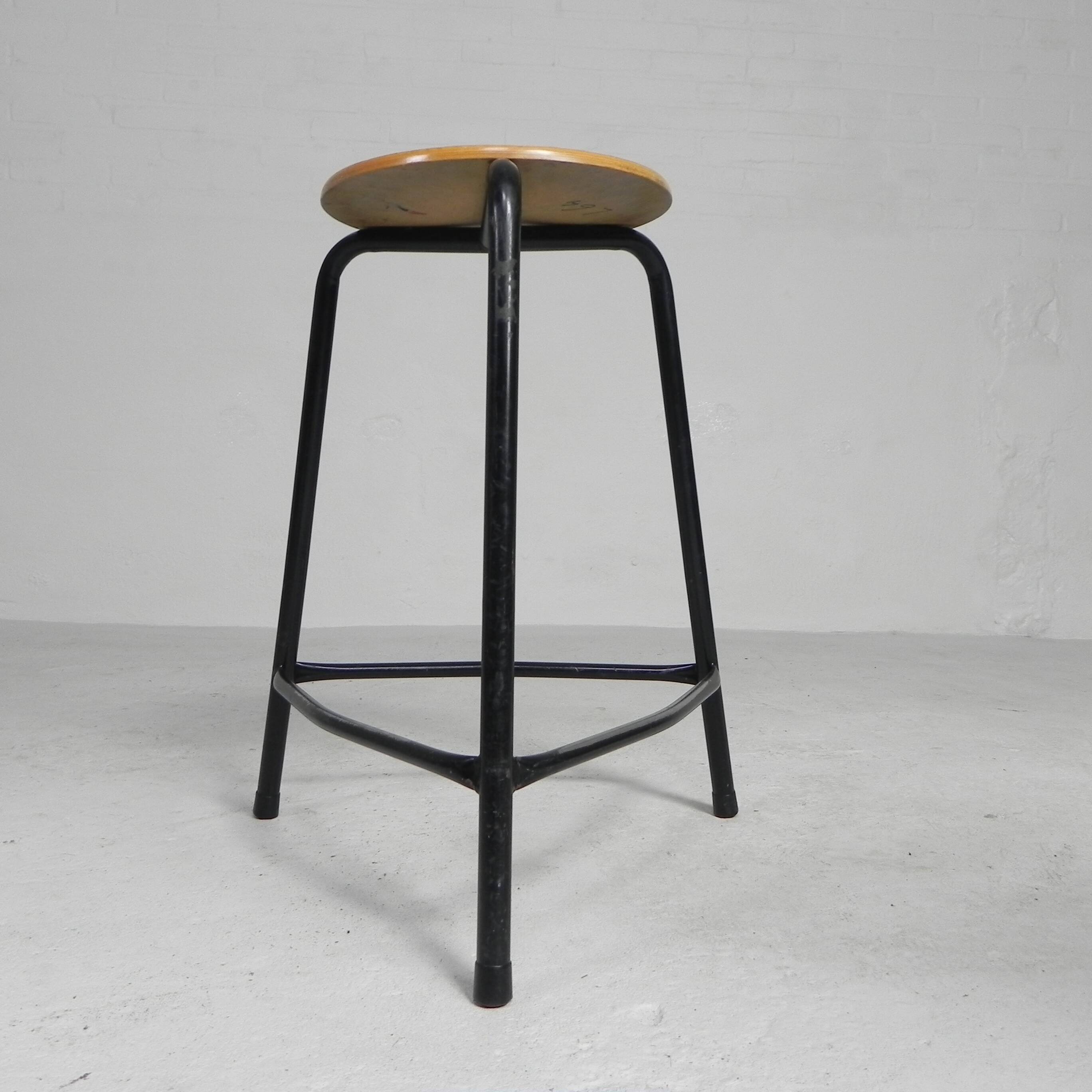 Industrial stackable stool, 59 cm high