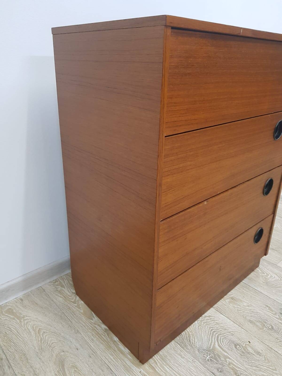 Vintage Teak shoe cabinet, Denmark, 1950s.