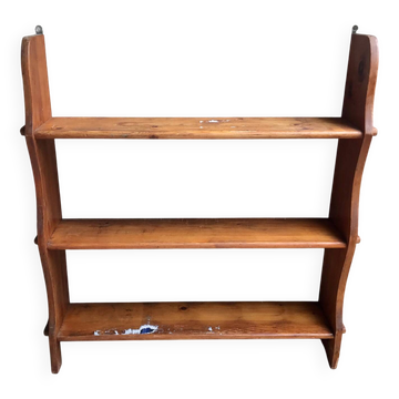 Old wooden shelf from the 19th century