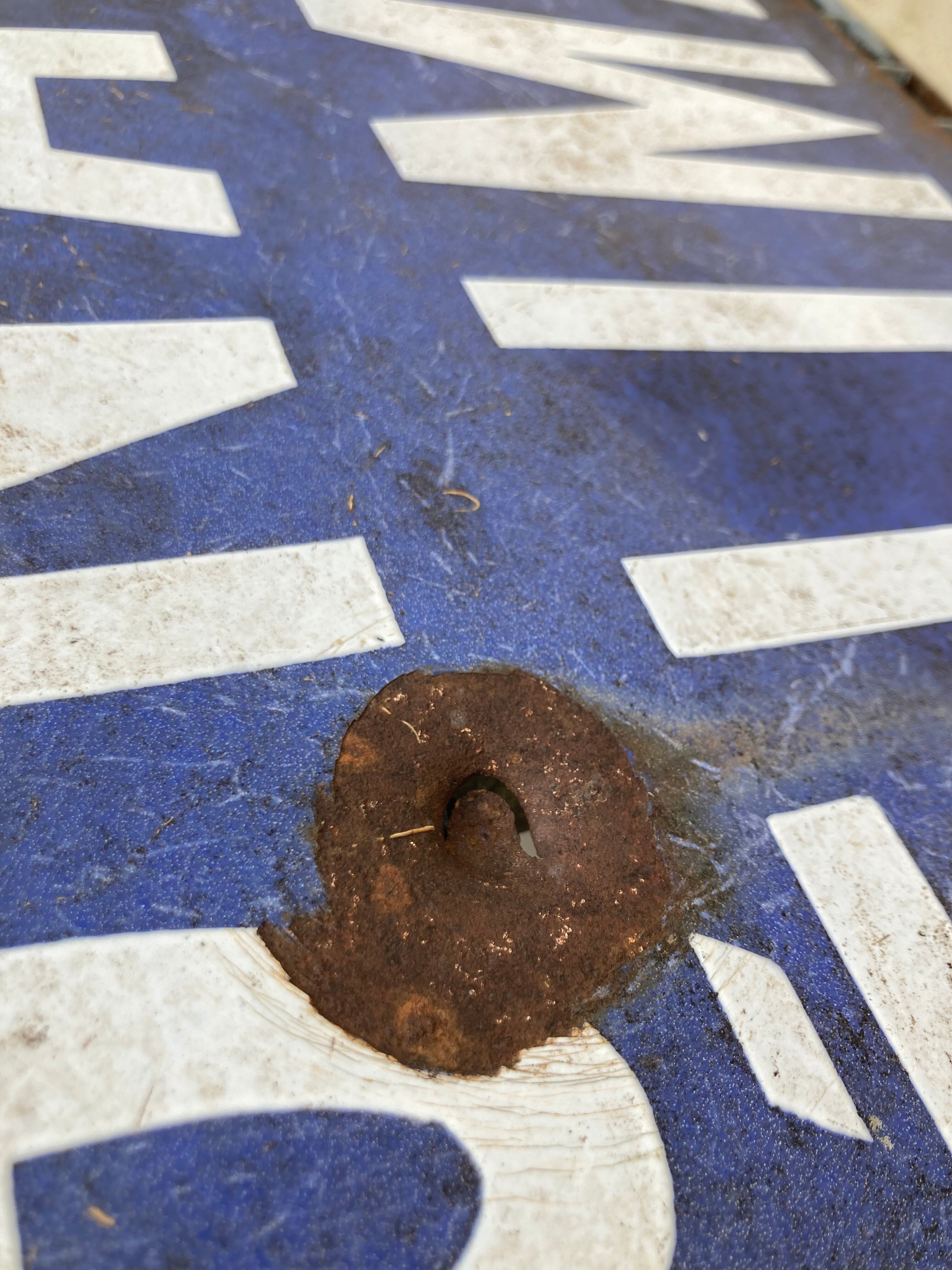 Vintage directional sign