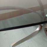 Orange coffee table smoked glass