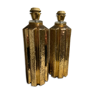 paire de lampes en verre